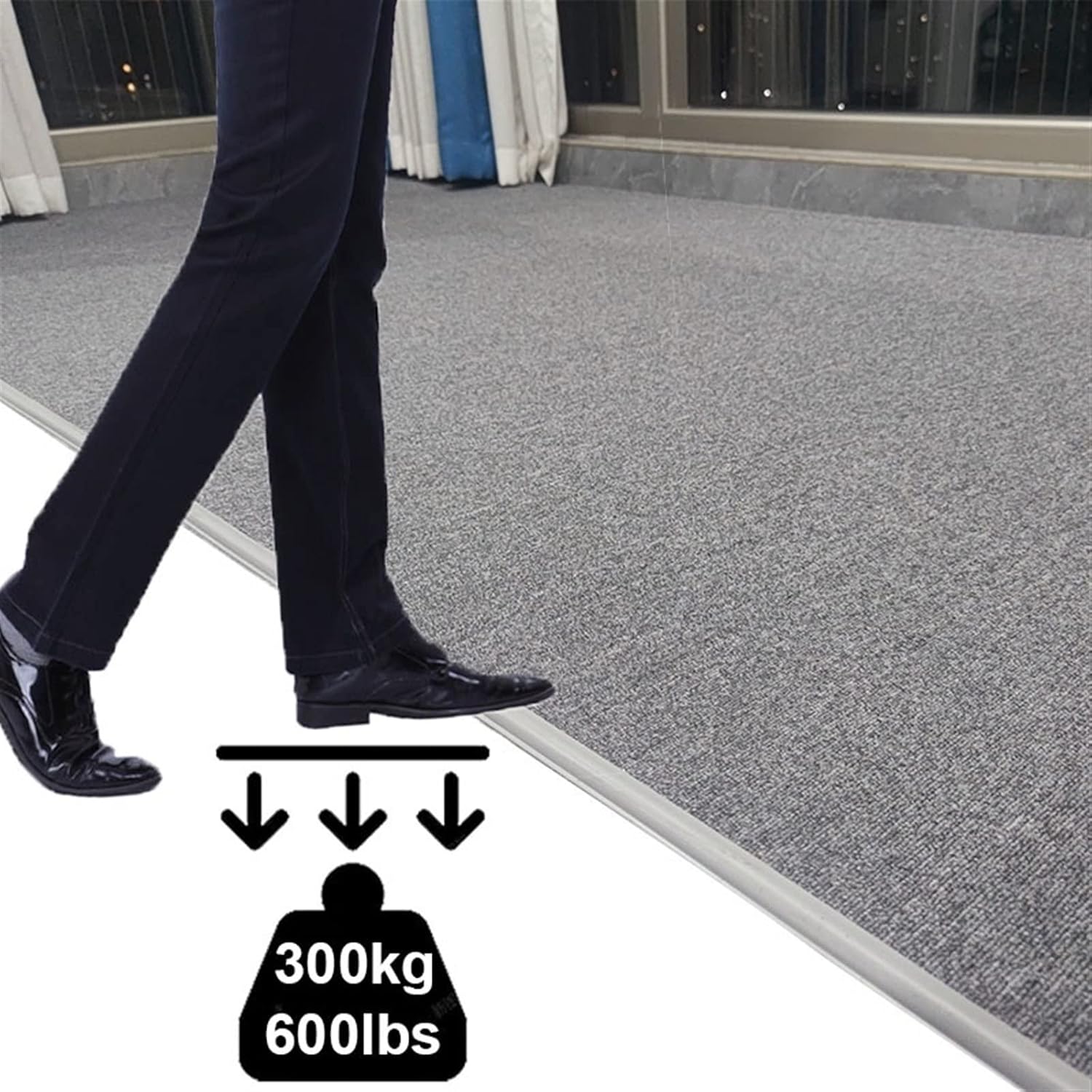 LZMZMQ Floor Transition for Rug Edging, PVC Carpet Reducer Strips Trim, Floor Divider Strip for Carpet to Tile/Tile to Carpet, Long 1m 5m 10m 15m 20m 25m 30m 35m 40m(Red,3ft/1m)