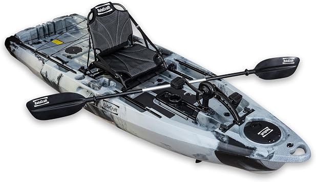 RC 9.5 Single Pedal Kayak - Propeller Pedal Drive, Fishing and Recreation Kayak, Stable 9.5 ft Hull, 380 lb Capacity