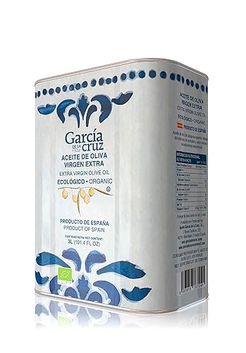 Miniatura 2 de GARCÍA DE LA CRUZ - Aceite de Oliva Virgen Extra Ecológico, Aceite de Cocina, Variedad de Oliva, Cuerpo Suave, Origen España, Montes de Toledo,