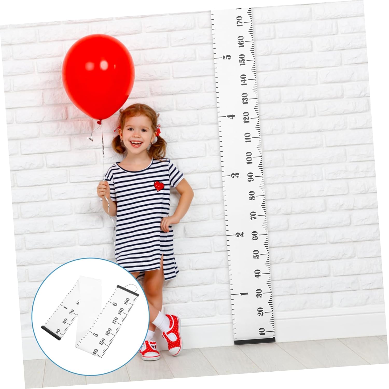 Alipis Scandinavian Boys and Girls Growth Chart Wall Decor Height Measurement Ruler for Boy Girl's Room