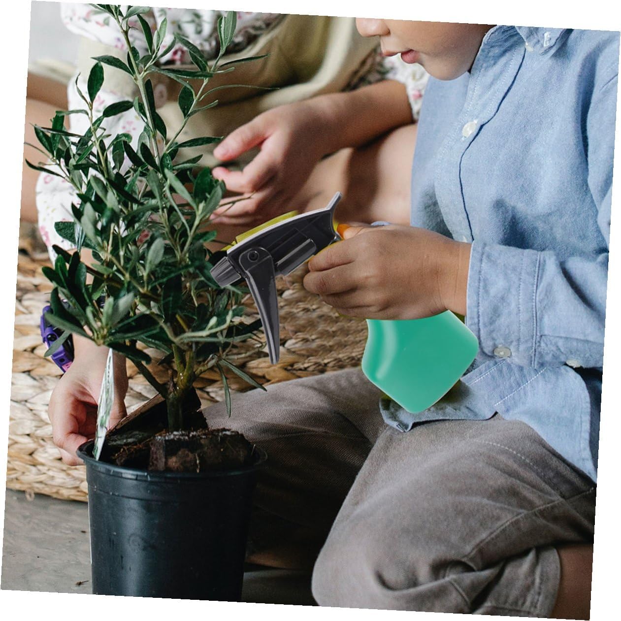 Stainless Steel Garden Tool Set 5pcs with Carrying Case, Includes Shovel, Rake, and Pruning Shears for Gardening and Planting Tasks