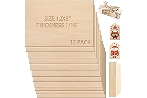 Cricut 12x8x1/16 Balsa Wood Sheets: Essential Crafting Material