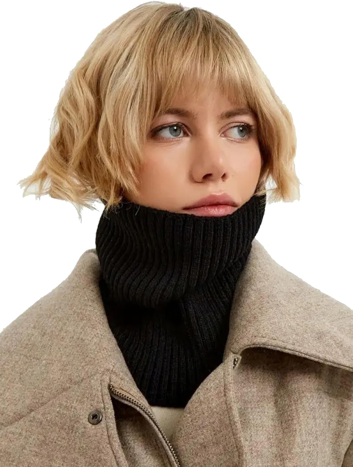 Winter Neck Warmer Scarf Neck Gaiter for Men Women, Windproof Neck Warmer Ski, Tube Circle Neck Scarves - Image 4