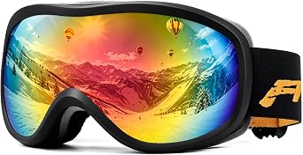 AVV OTG Ski Goggles Anti-Fog Snowboard Goggles for Men Women Youth