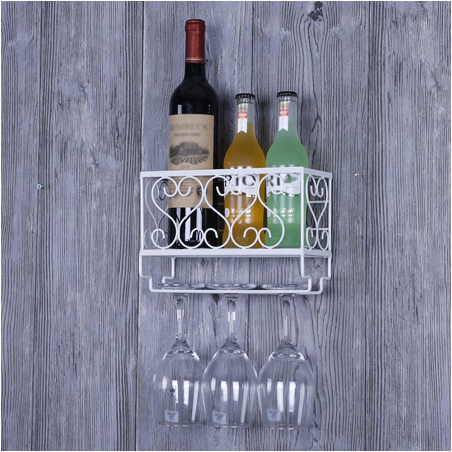 Ceiling Wine Glass Rack Hanging with Holder Shelf Industrial Bottle Holder Metal Height Adjustable Wall Mounted Rack,Wall Mounted Wine Rack with Glass Holder and Shelf, Metal Wine Bottle STO