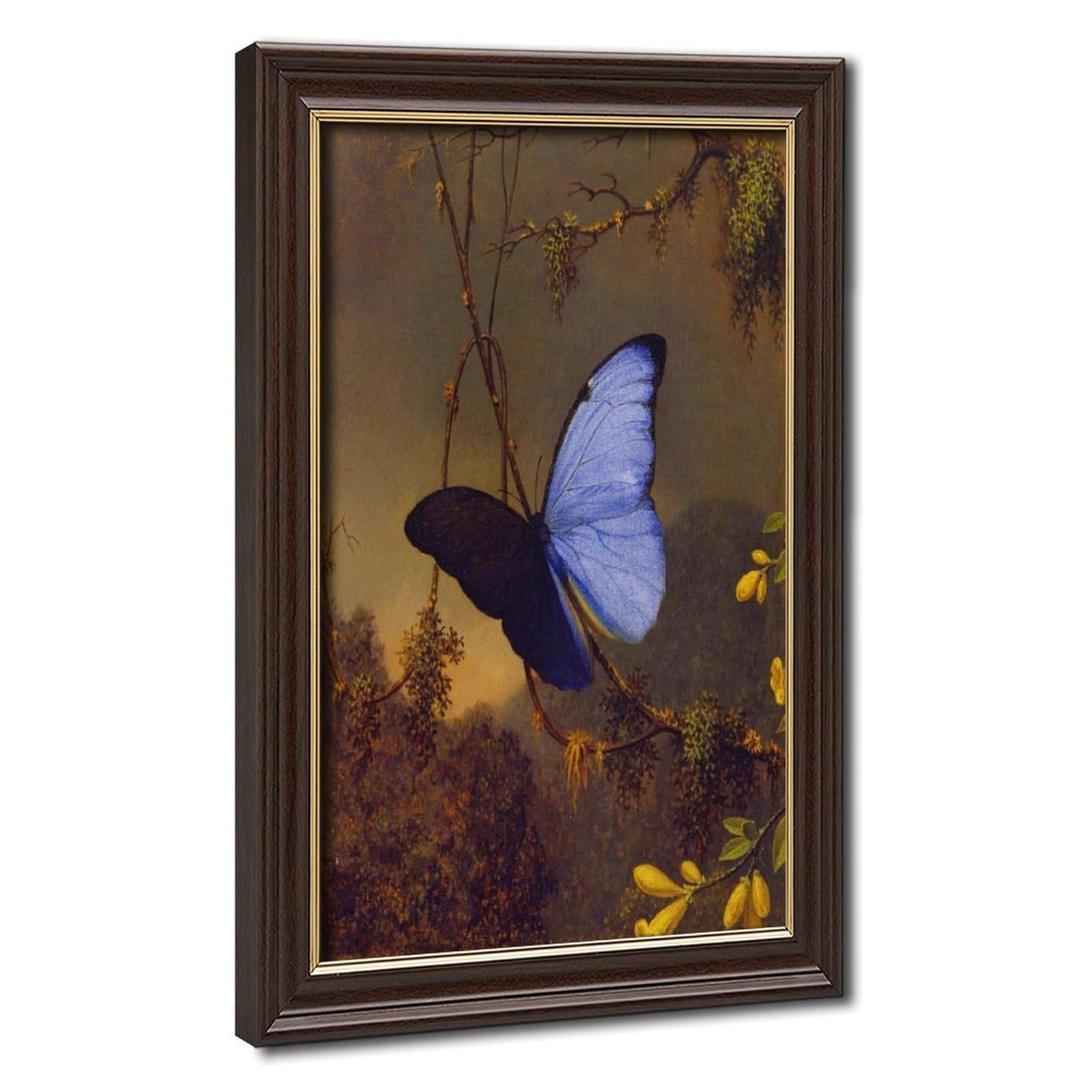 Impression toile Morpho papillon bleu Martin Johnson Heade cadre mural - 8