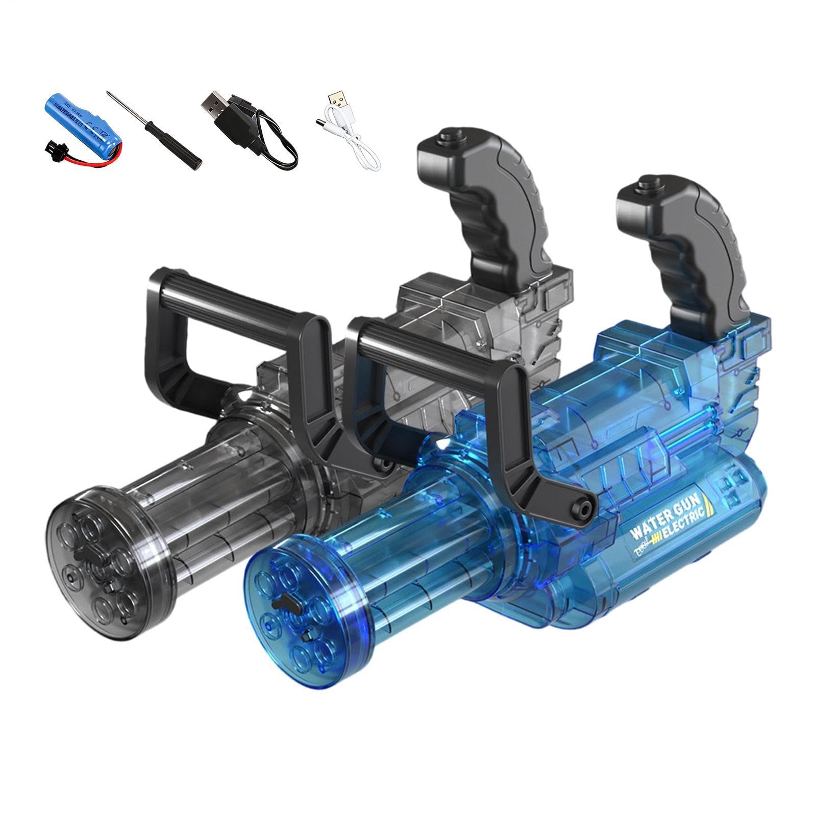 Sparatore d'Acqua Elettrico Sparacqua elettrico con funzione | Giochi per Battaglie con Acqua con Effetti di Luce e Fiamma per Bambini Giardino Feste Estive Spiaggia