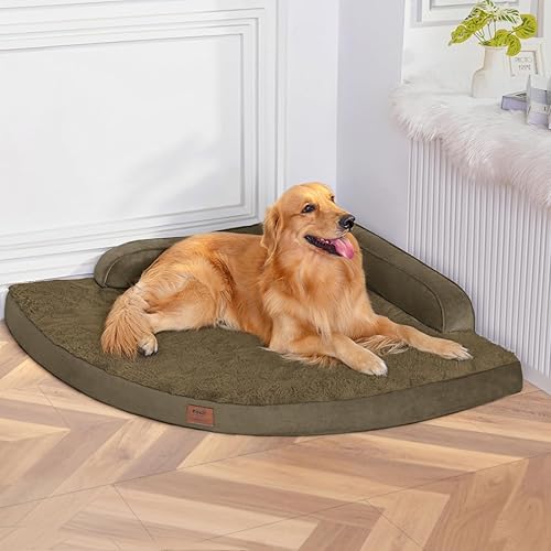 Miniatura 27 de Cama grande para perros – Cama ortopédica XL de espuma viscoelástica tipo cartón de huevos para perros con funda extraíble lavable, camas