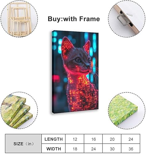 Miniatura 2 de Vaporwave - Arte de pared futurista retro  Impresión de paisaje urbano neón  Póster estético Synthwave de los años 80 para decoración de dormitorio