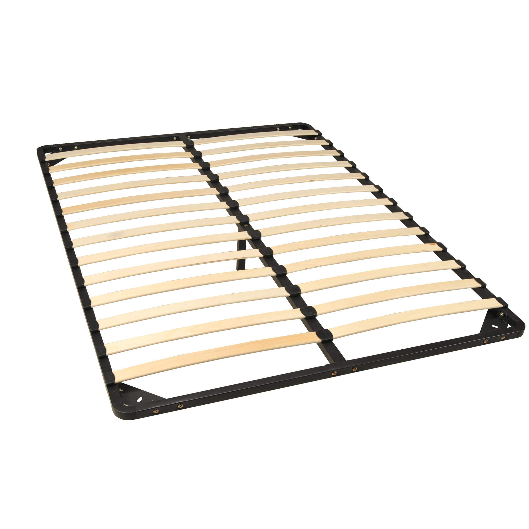 WEBER INDUSTRIES Sommier Métal RENO 140x190 cm + 1 Pied Amovible/​Noir