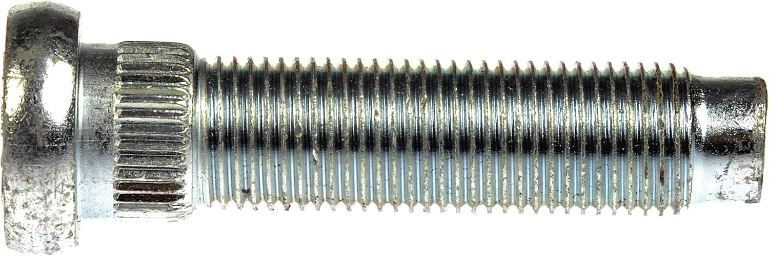Dorman 610-439 Front 9/16-18 Serrated Wheel Stud - 0.658 in. Knurl, 2-7/16 in. Length Compatible with Select Dodge Models, 10 Pack (Made in USA)