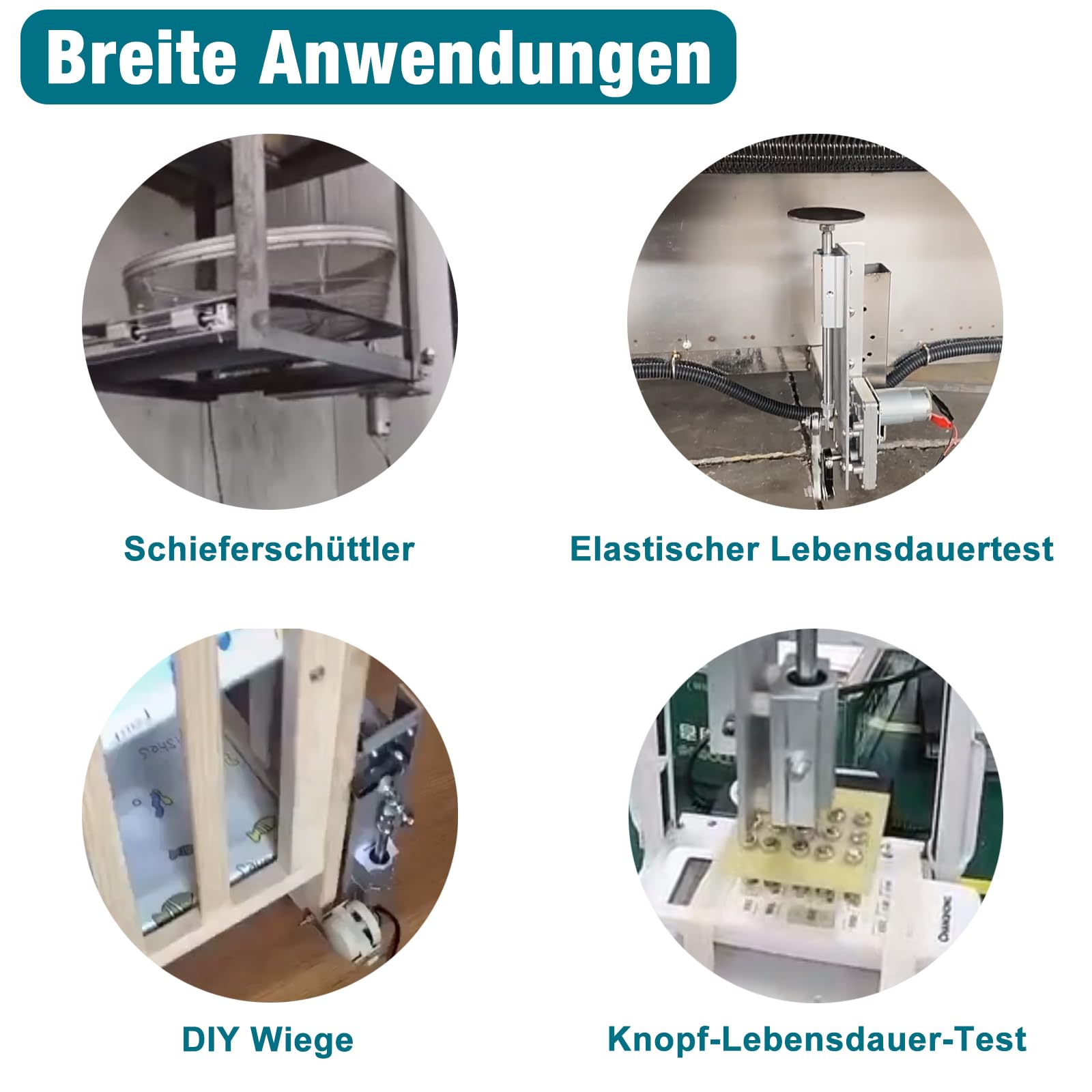DIY hubkolbenmotor Linearantrieb DC 24V 120RPM Hub 30mm-150mm einstellbarer Teleskopmotor mit Geschwindigkeitsregler, Saugnapf und Fernbedienung