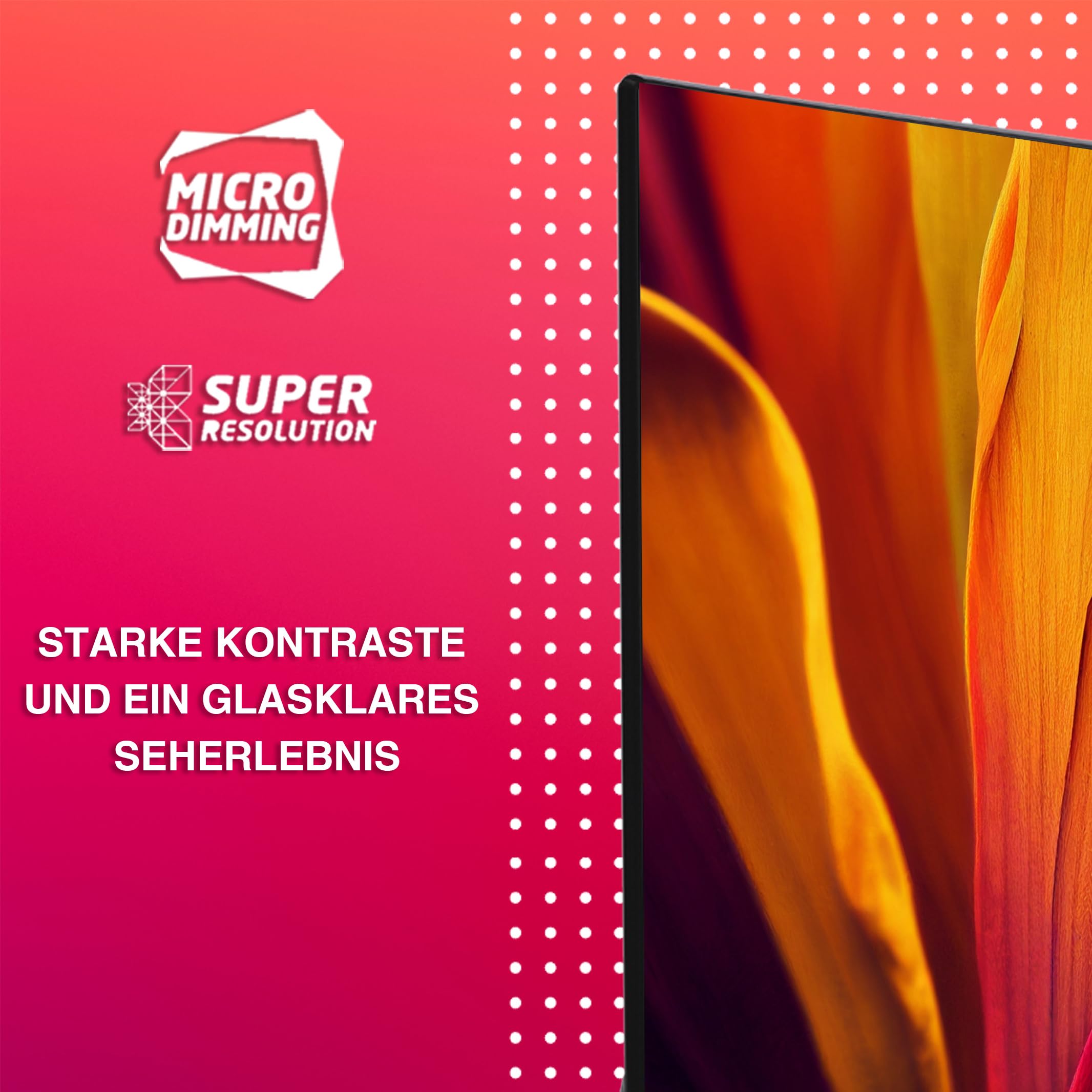 TELEFUNKEN D43U551X1CWI 43 Zoll Fernseher/Smart TV (4K Ultra HD, HDR Dolby Vision, Triple-Tuner, Dolby Atmos) - 6 Monate HD+ inkl.