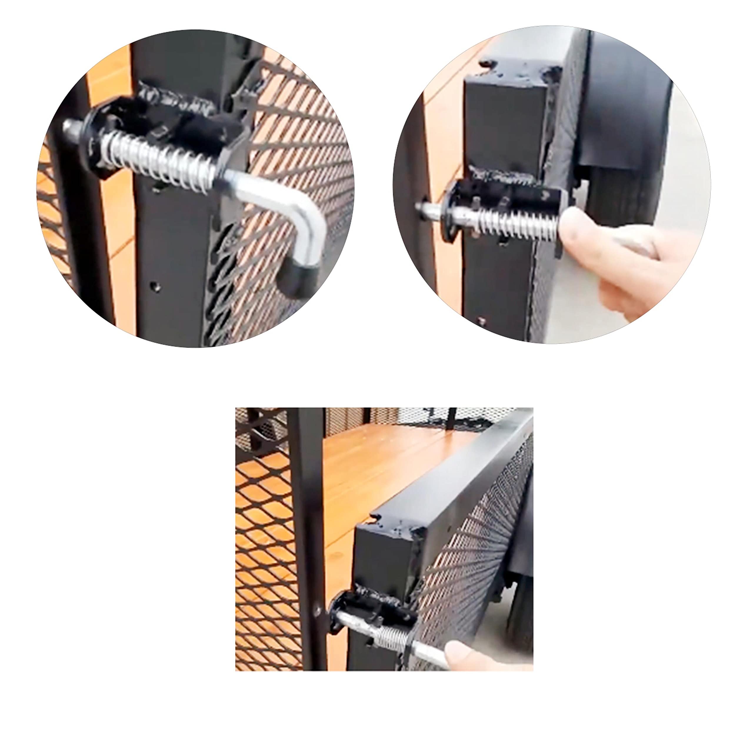 1 pestillo con resorte, pestillo de acero inoxidable 304 de seguridad para puerta de remolque, pestillo de resorte de tono resistente, bisagra de gabinete de puerta (longitud: 135 mm)