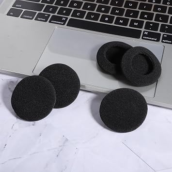 6 PCS Headphone Earpads, 50mm/2 Ear Cushions Ultra Soft Foam Cover Replacement Headphons Ear Covers for Headphones Most Standard Size Office Telephone Headsets H251 H251n H261n H351 H361