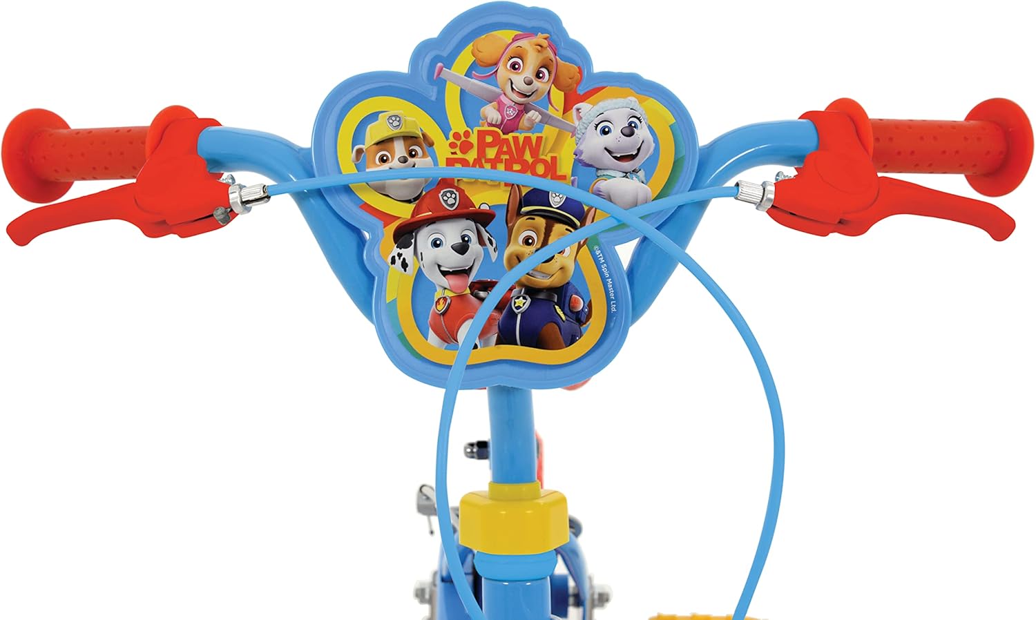 Paw Patrol 12 Inch Kids Bike with Stabilizers Officially Licensed Sturdy Steel Frame Puncture-Proof Tires Rear Calliper Brakes Fully Enclosed Chainguard Adjustable Handlebar Seat Height Age 3+