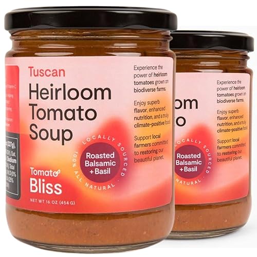 Miniatura 8 de Tomato Bliss - Sopa de tomate de curry de Vadouvan, totalmente natural, sin OMG, vegana, sin lácteos, sin azúcar añadido, sopas de tomate