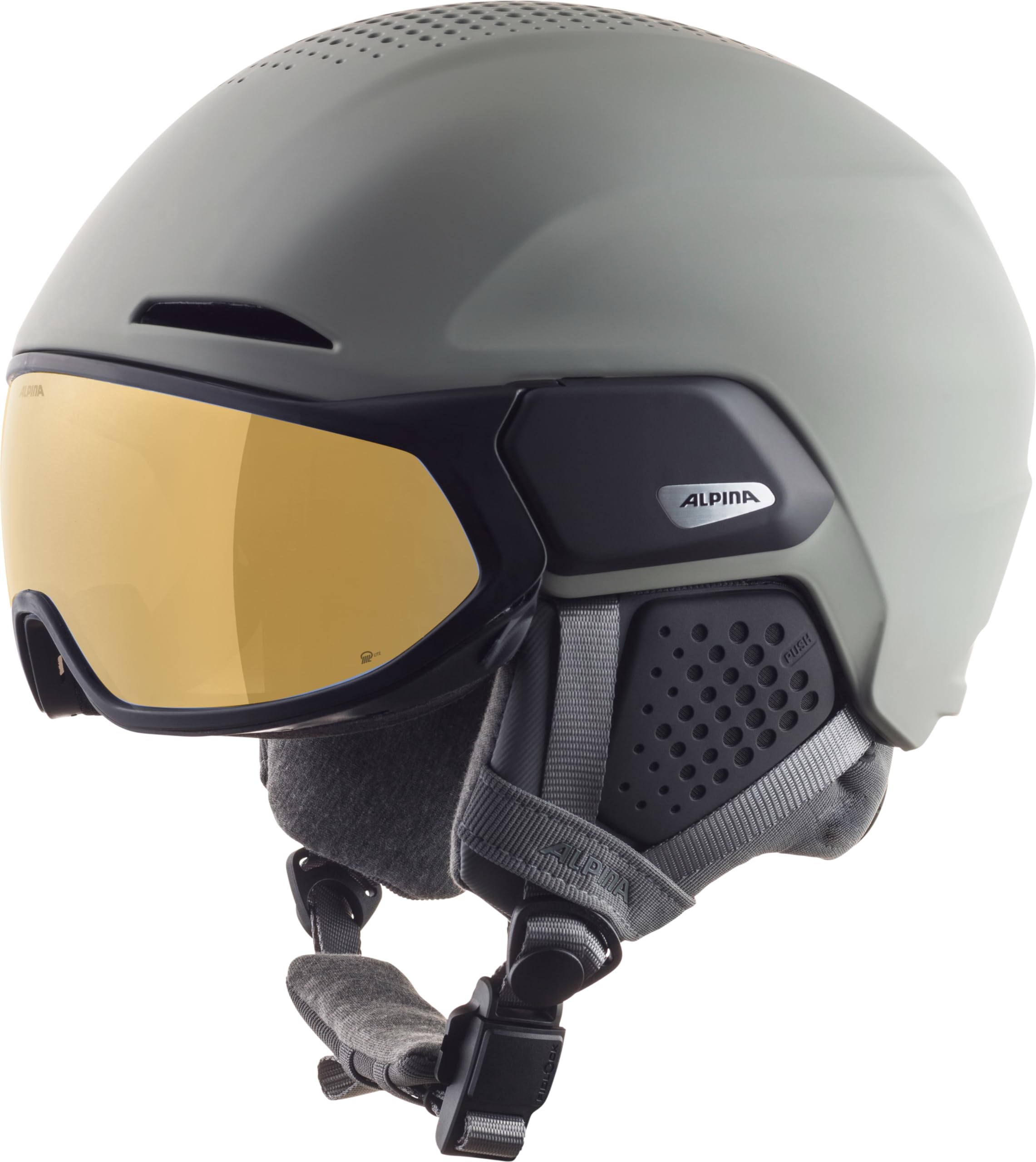 ALPINA Alto Q-Lite - Sicherer, Stoßabsorbierender & Individuell Anpassbarer Skihelm Mit Kontrastverstärkendem Visier Für Erwachsene