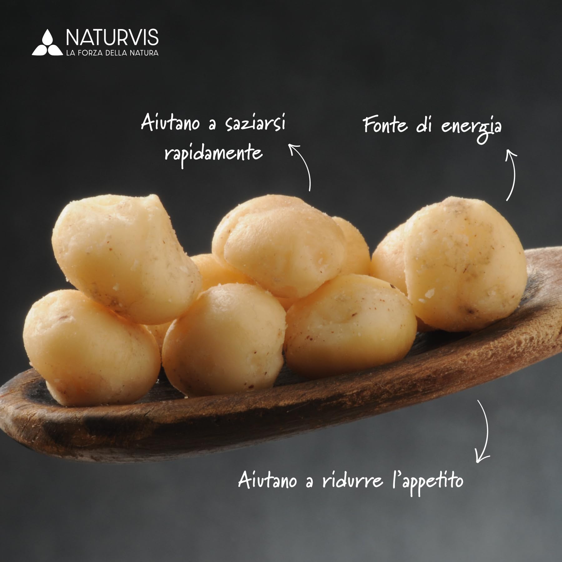 NATURVIS, NOCI di MACADAMIA - Biologiche Crude, 1kg, Senza Sale Aggiunto, Non Tostate – Qualità Premium