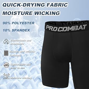 Men's Sports Compression Shorts - Athletic Running Performance Baselayer Underwear, Perfect for Workout Running