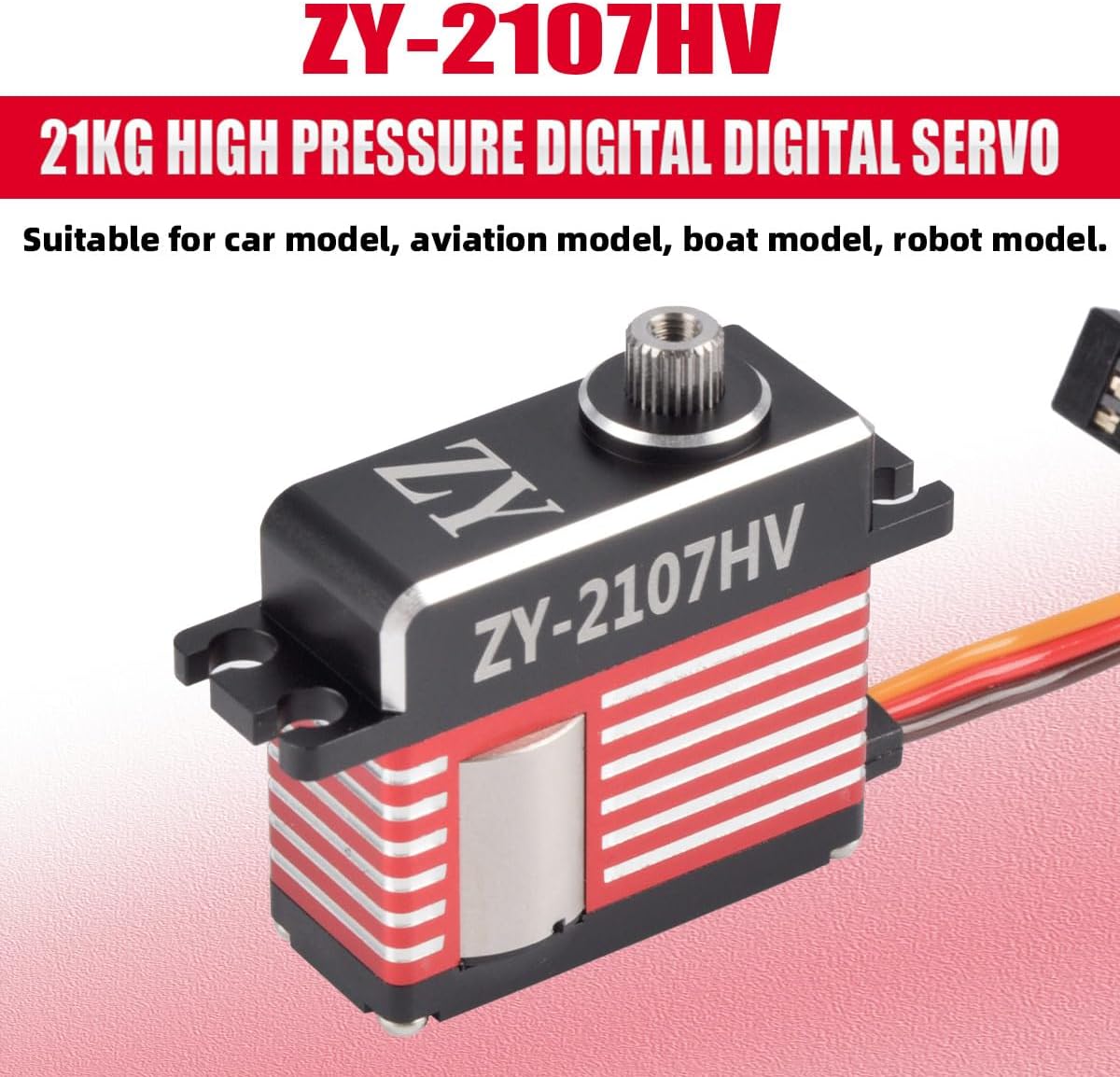 RC Model 21KG High Torque High Speed HV IP56 Waterproof Servo 25T Arm Digital Servo