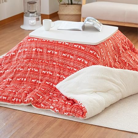 Amazon Co Jp サインキングダム こたつ布団 長方形 省スペース こたつ布団 抗菌防臭 大判 掛け布団単品 260 5cm 洗える コタツ 人気 フランネル こたつ 掛け布団 北欧 新生活 おしゃれ Ft 26 Rd ホーム キッチン