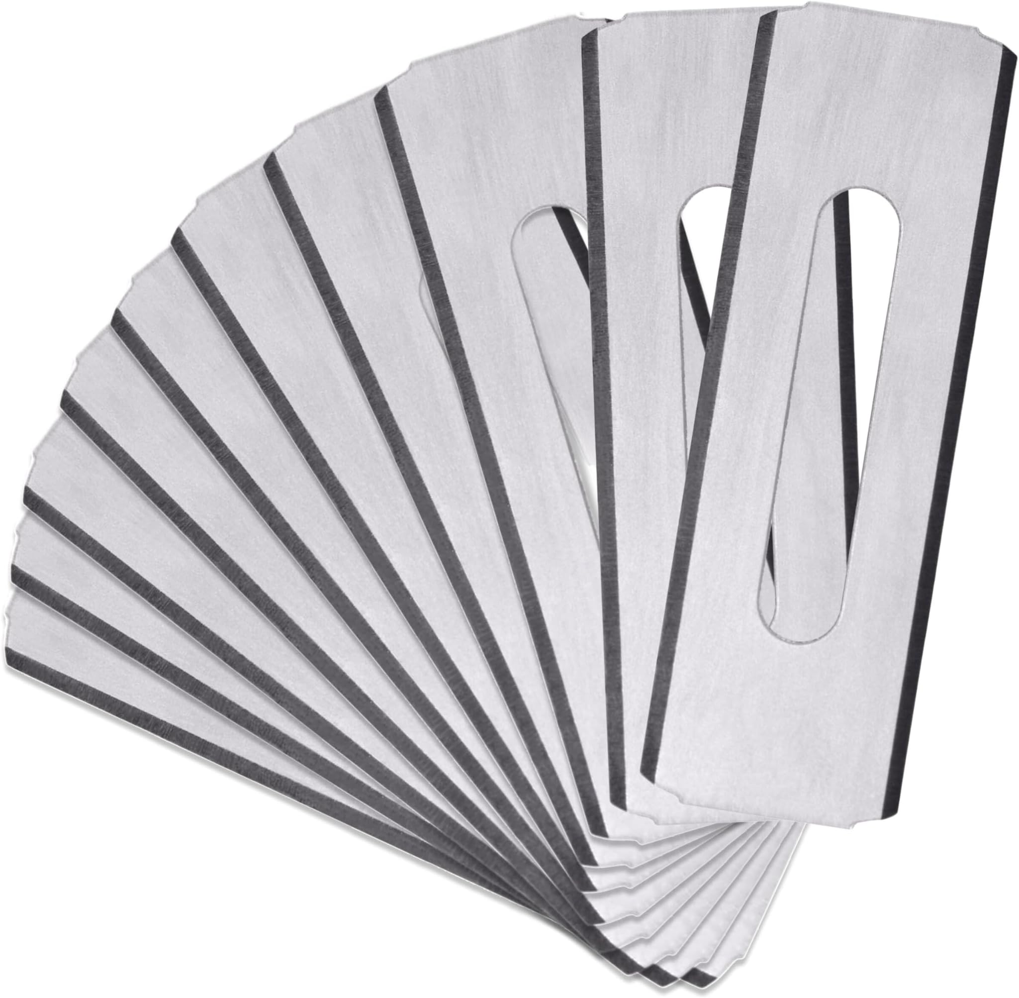 44128 Carpet Utility Blades 10-Pack, Round Corner Knife, Heavy-Duty Utility Knife Replacement Blades, Carpet Cutter Tool for Flooring and Rug Cutting