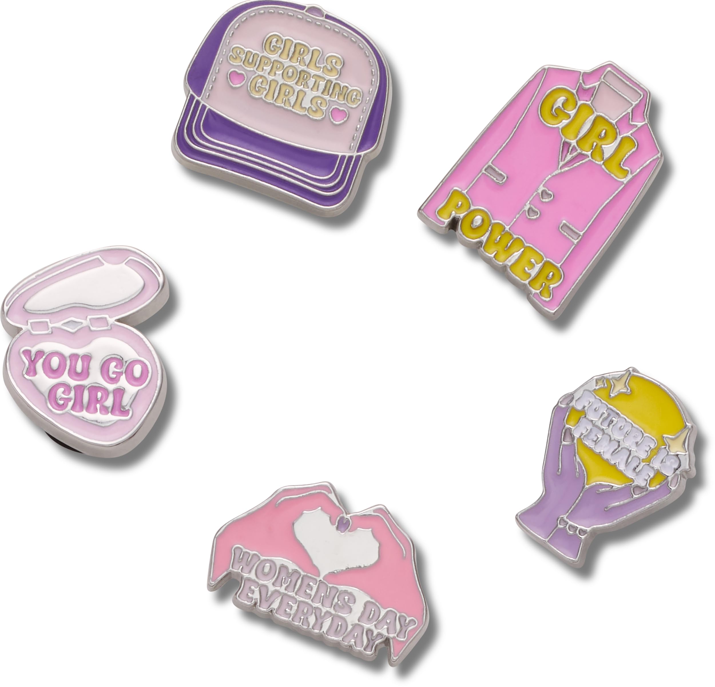 Crocs Jibbitz Charms,Emerald Pearl Gem 5 Pack