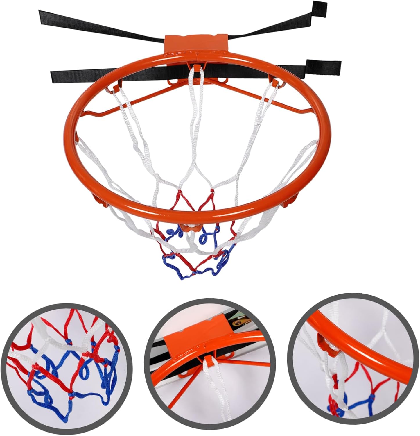 Basketball Hoop No-Drill Replacement Backboard and Nets for Skill Practice Construction for Adults and Boy Girl Versatile and Easy to Install