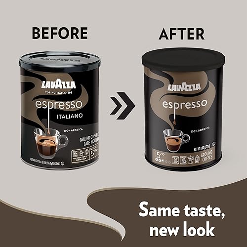 Miniatura 6 de Lavazza tostado medio, café molido - Caffe Espresso - 8 oz - 2 pk