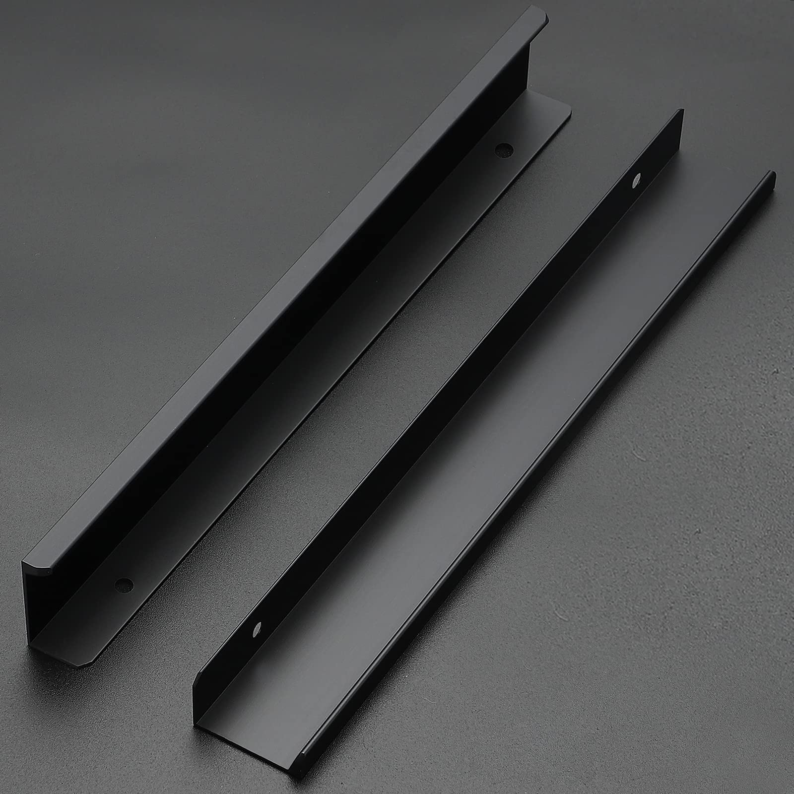 File Finger Pull Snapklik.com : 6 Pack Finger Pulls For Cabinets 254mm/10 Length Black ...