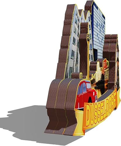 Miniatura 2 de Imán de madera de Alemania Dusseldorf 3D para nevera, recuerdos coleccionables, decoración hecha a mano, artesanías 2