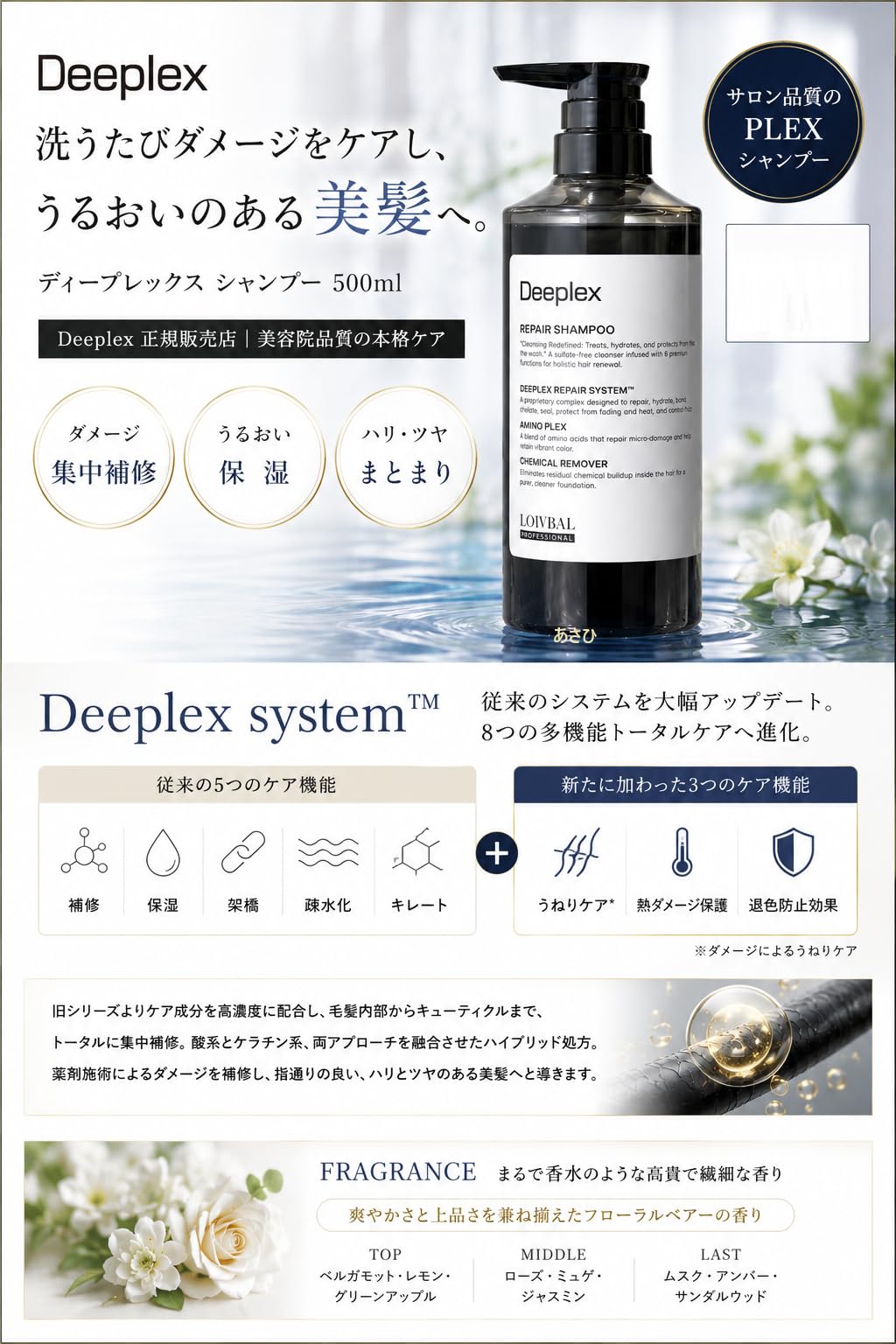 Amazon | ディープレックス シャンプー 1000mL /トリートメント 1000g