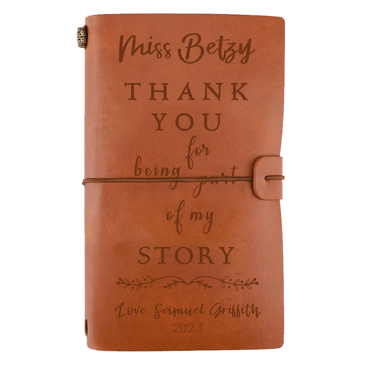 Personalized Leather Journal Gifts for Teacher, Journal