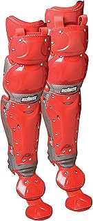 Schutt Sports Scorpion Triple Flex Pierna Guardia, 40,6 cm, Color Rojo