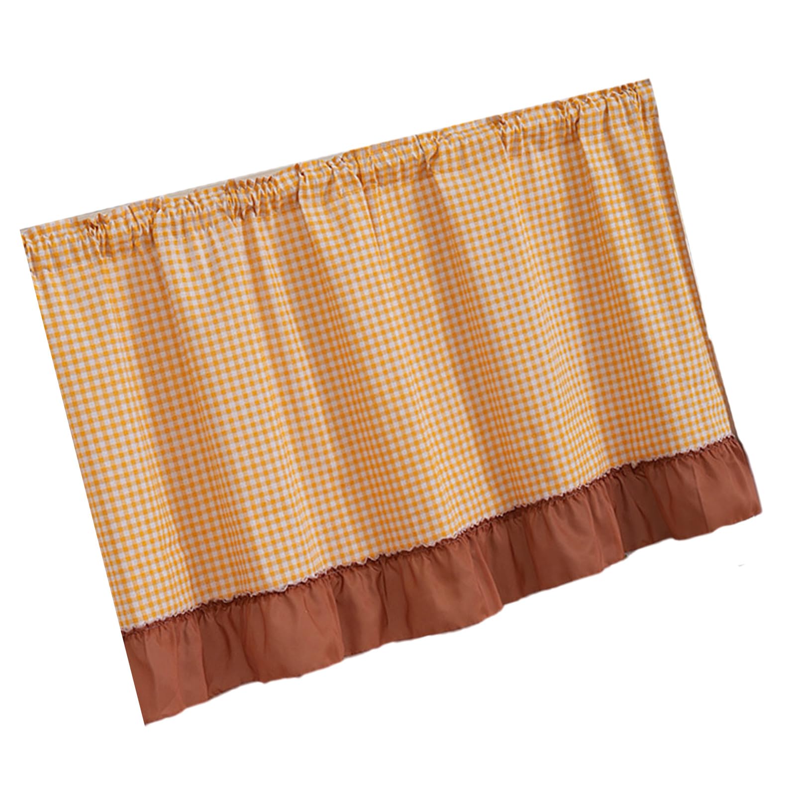 Tsophreniq Adhesive Attach Shelf Cover Portable for Organizing Clutter and Enhancing Aesthetic Polyester Storage Closet Curtain