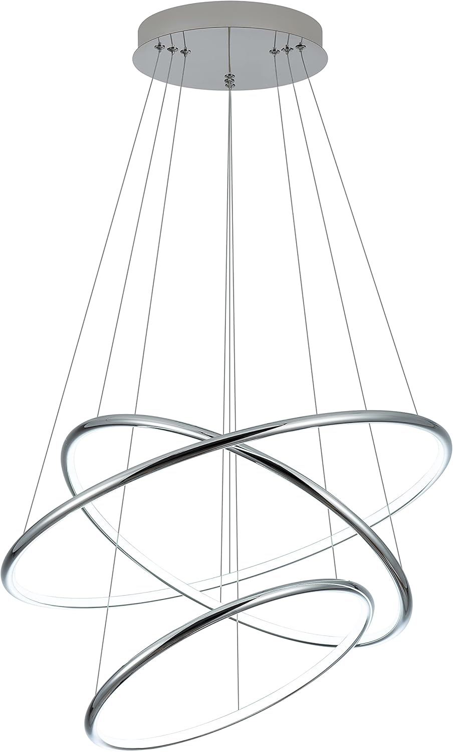 Exclusive Discount 80% Offer WELAKI Modern LED Crystal Chandelier Pendant Lighting, Modern Contemporary Chandeliers, Hanging Adjustable Pendant Ceiling Lights Fixtures for Bedroom Dining Room Living Room Kitchen Cool White