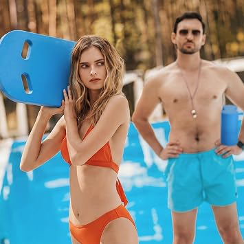 Outus 2 Pack Swimming Kickboard Pull Buoy Set Training Aid Float Leg Float Swimming Training Equipment Accessories for Adult Unisex Adult Beginners Water Exercise