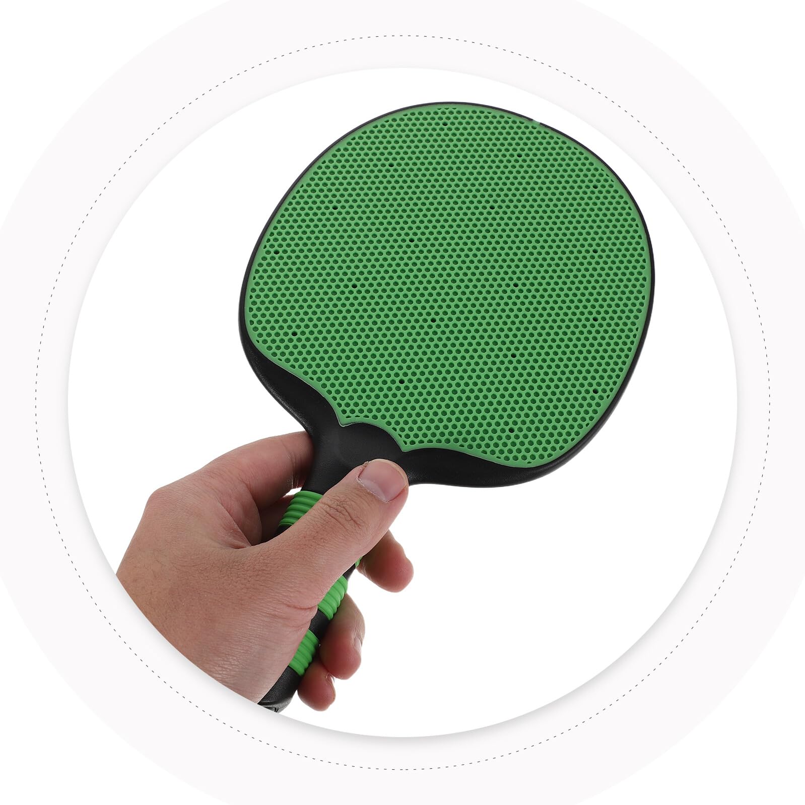 Healeved Set Racchette da Ping Pong Penhold per Principianti, Impugnatura Antiscivolo Ergonomica, Plastica Resistente, Adatte per Allenamento Interno ed Esterno, Controllo