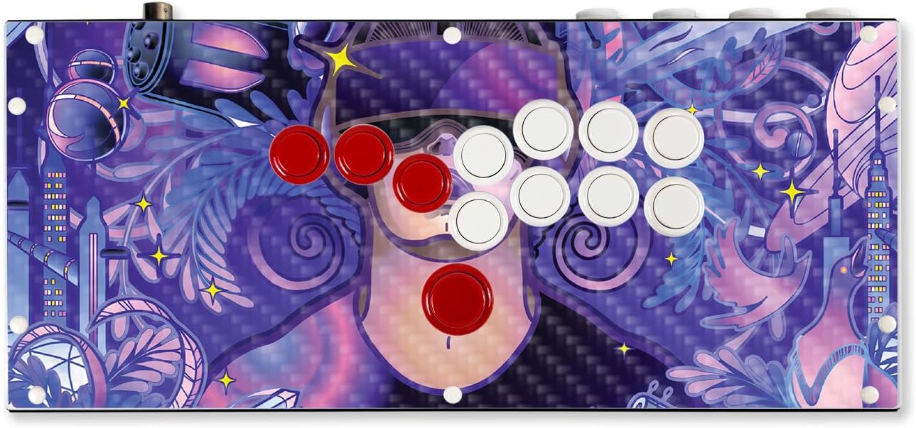 Carbon Fiber Gaming Skin Compatible with Hit Box (PS4/PC) – VR Dream – Premium 3M Vinyl Protective Wrap Decal Cover – Easy to Apply | Crafted in The USA by MightySkins