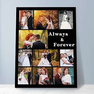 Qustiuve Custom Canvas Prints - Personalized Canvas Wall Art Custom Canvas Prints with Your Photos Anniversary Ideas - Customised Gifts for Family