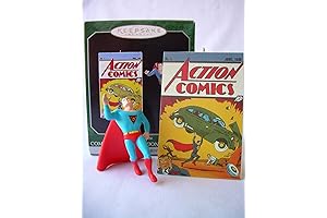 Hallmark Keepsake Ornament: Superman Commemorative Edition Set of 2 Miniature Ornaments