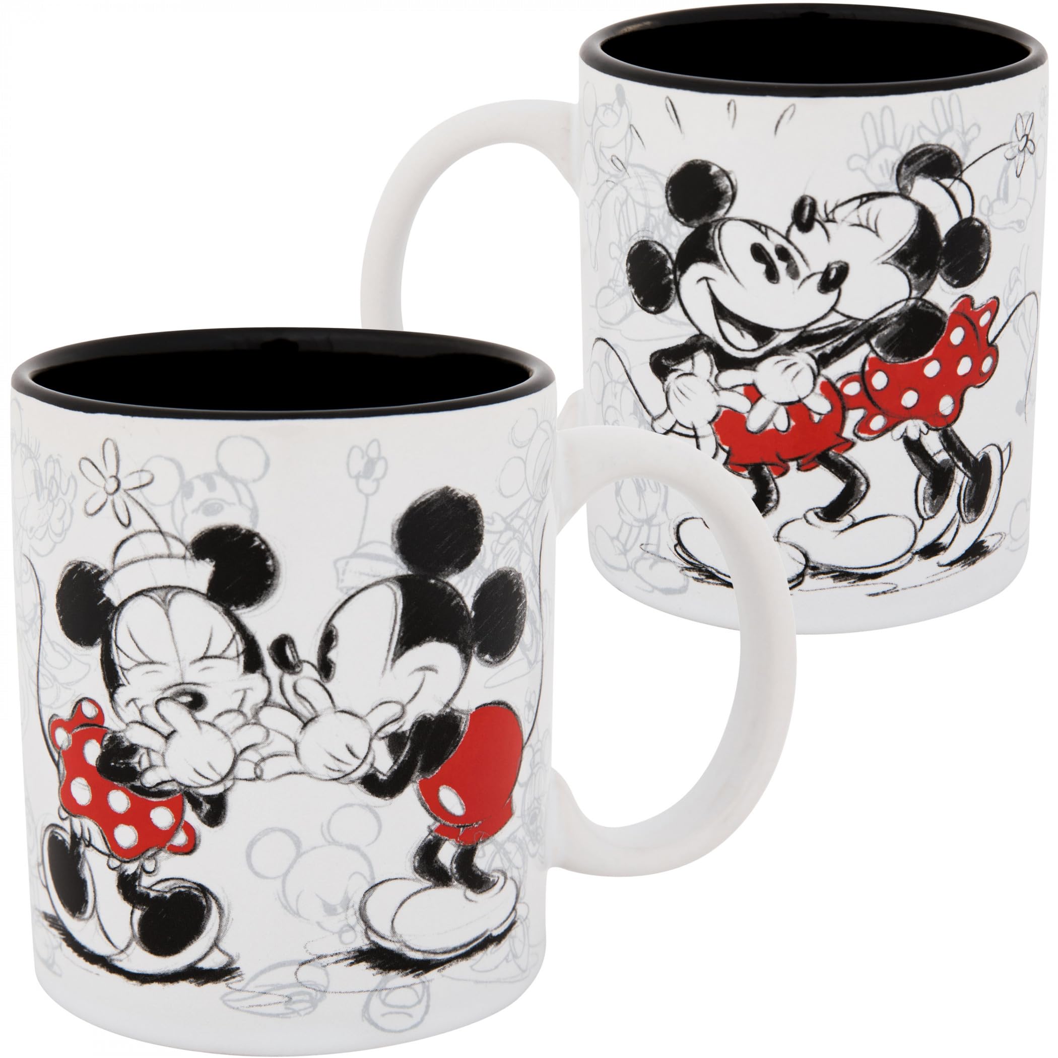 Amazon.com: Jerry Leigh Mickey and Minnie Mouse Kissy Sketch