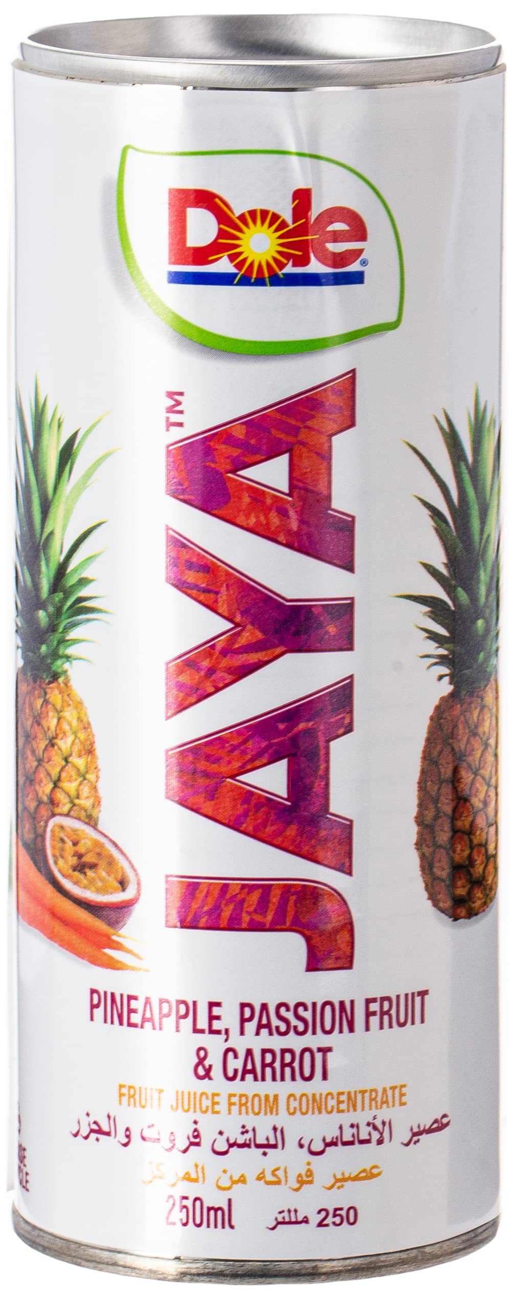 DoleJaya Pineapple & Passion Fruit & Carrot Juice From Concentrate, 250 ml