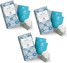 Whittard | Black Tea Earl Grey Bergamot Flavour | Black Tea & Bergamot Set - 3 x 25 Tea Filters