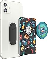 Vista 4 de Cartera para teléfono PopSockets con soporte expandible, tarjetero, Disney - Patrón Aloha de Stitch