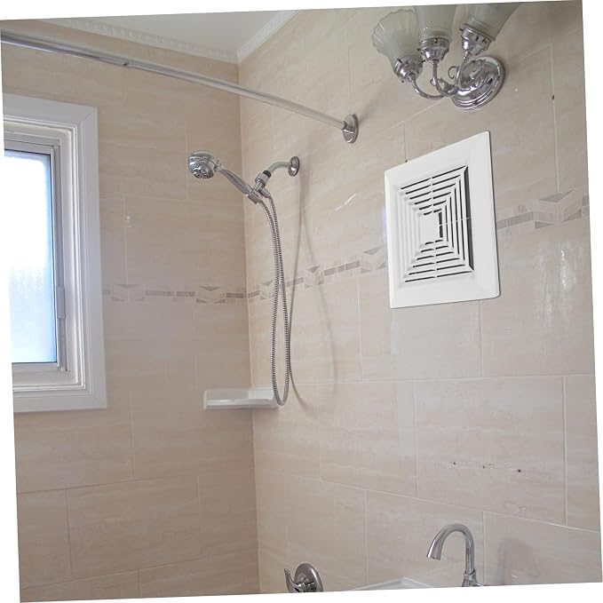 Placa de cubierta para ventilador de techo Homoyoyo, deflector de ventilación para baño, rejilla cuadrada para ventilación de techo, blanca miniatura 2