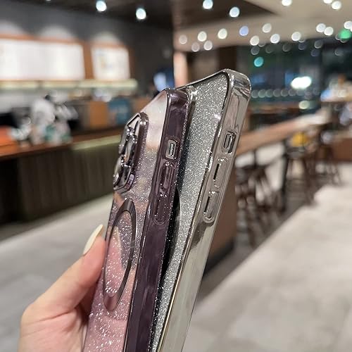 Miniatura 6 de Funda magnética compatible con iPhone 11 de 6.1 pulgadas compatible con MagSafe con protector para lente de cámara, bonita funda transparente con