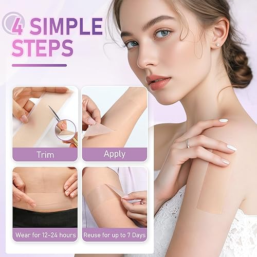 Miniatura 4 de Hojas avanzadas de silicona para cicatrices, cinta de silicona de grado médico para cicatrices quirúrgicas, diferencia visible en cesáreas, acné,