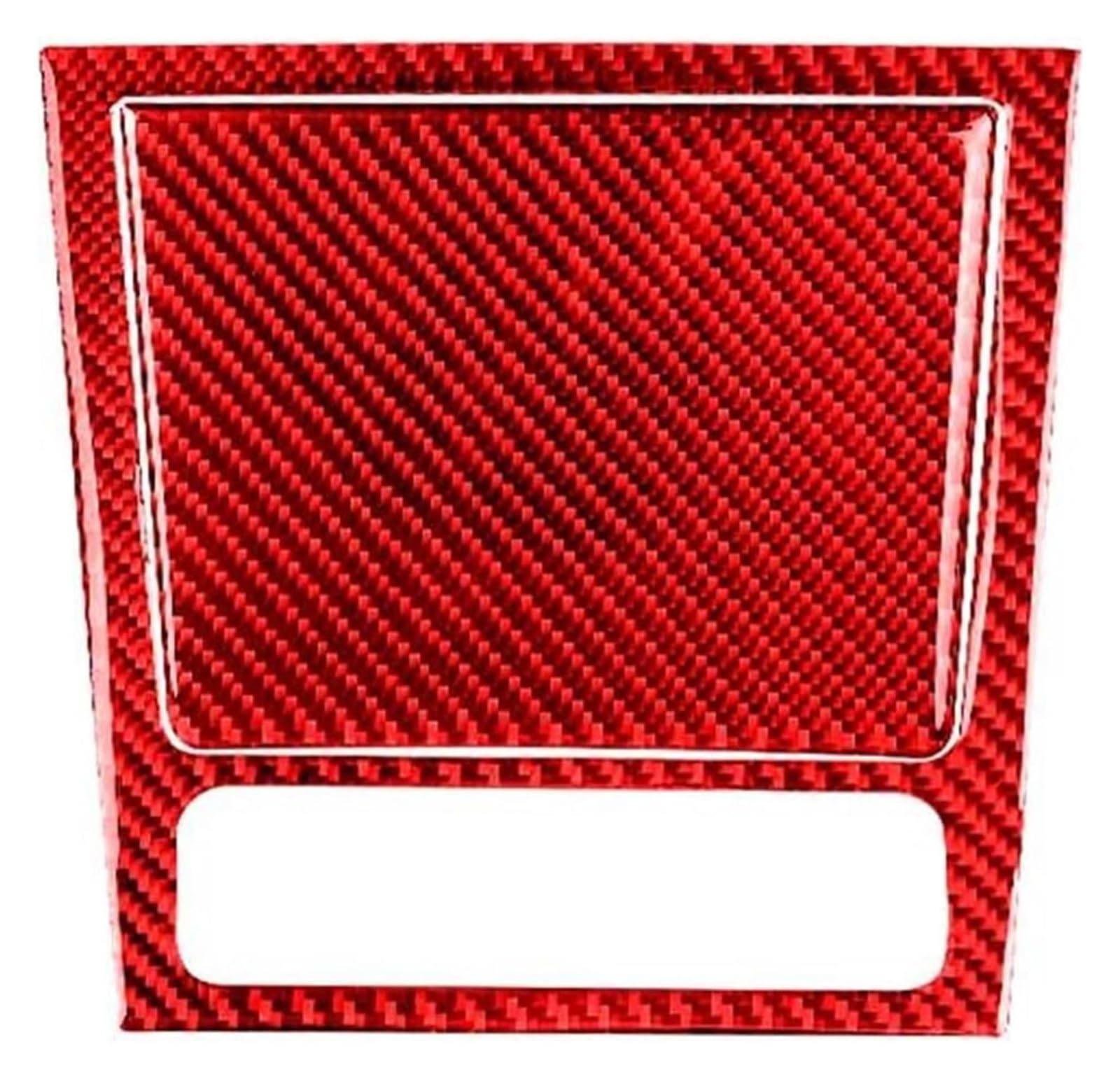 Carbon Fiber Interior Stickers for VW for Golf 6 GTI R MK6 2008-2012 Ashtray Panel Frame Cover Trim Sticker Decor(Red)